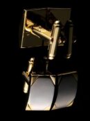 Gold and Silver Metal cufflinks