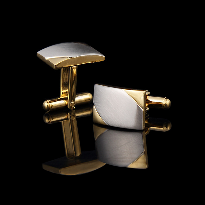 Gold and Silver Metal cufflinks