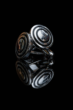 silver cufflinks
