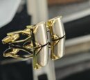 Gold and Silver Metal cufflinks