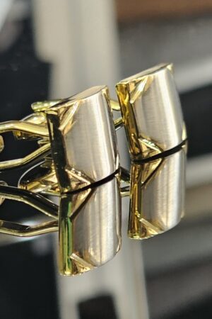Gold and Silver Metal cufflinks