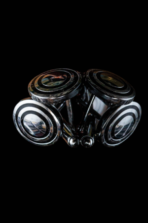 silver cufflinks