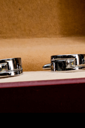 silver cufflinks