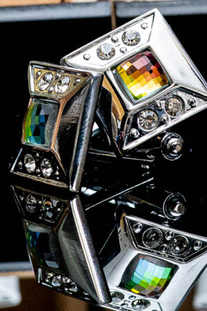 silver stone cufflinks