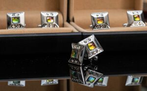 silver stone cufflinks