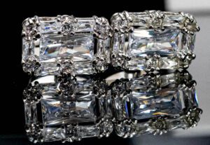 Crystal cufflinks