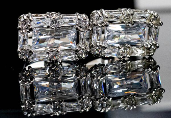 Crystal cufflinks