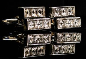 diamond cufflinks